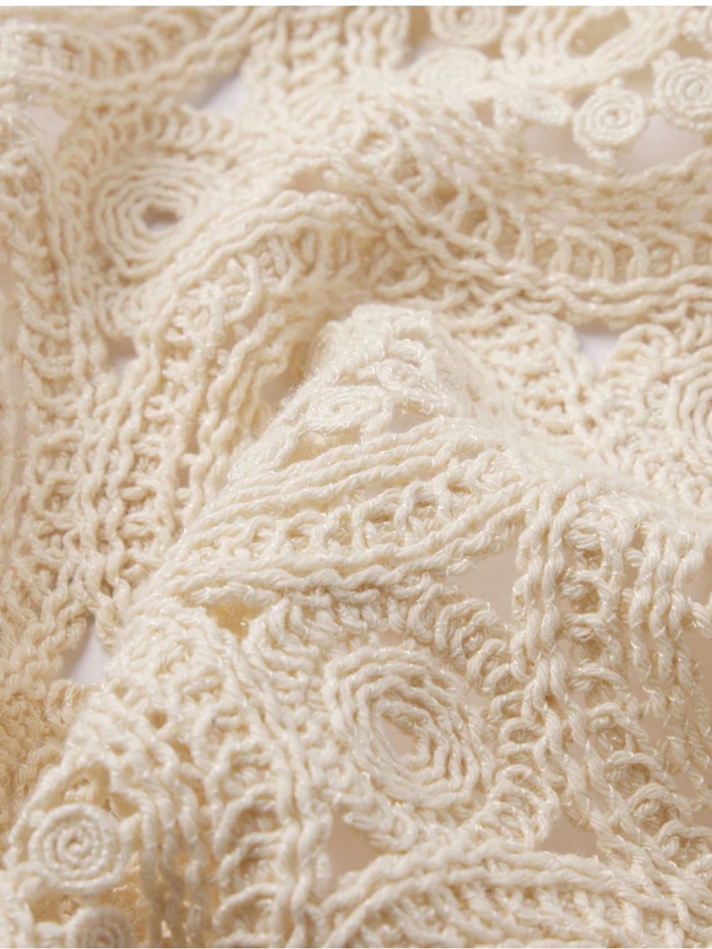 Frame The Crochet Tank Top in Cream - Picture 4 of 8